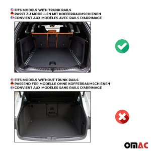 Audi Q8 Trunk Mat - Omac - Premium TPE - Black - '19-'25